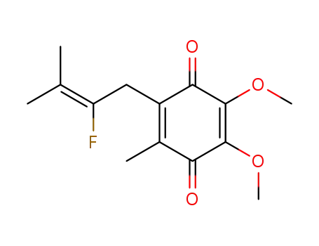 2-(2-Fluor-3-methyl-but-2-enyl)-5,6-dimethoxy-3-methyl-benzochinon