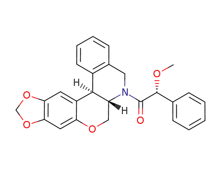 (6aS,13bR)-(-)-6-[(2R)-2-methoxy-2-phenylacetyl]-5,6a,7,13b-tetrahydro-6H-[1,3]methylenedioxy[6,7]chromeno[3,4-c]isoquinoline