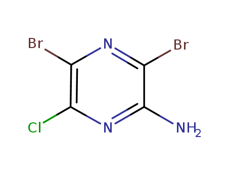 2-Amino-3,5-dibromo-6-chloropyrazine