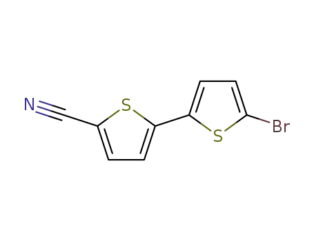Molecular Structure of 176787-96-5 (5'-bromo-[2,2'-bithiophene]-5-carbonitrile)