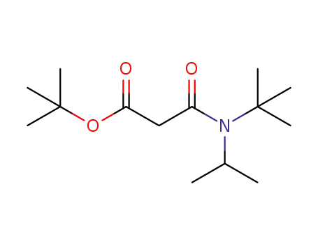 Molecular Structure of 1360789-20-3 (tert-butyl 3-(tert-butyl(isopropyl)amino)-3-oxopropanoate)