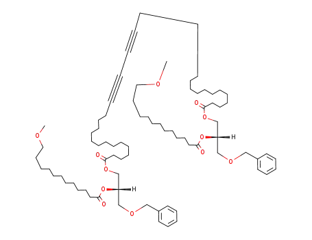 Dotriaconta-15,17-diynedioic acid bis-[(S)-3-benzyloxy-2-(12-methoxy-dodecanoyloxy)-propyl] ester