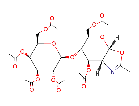 2-methyl{3,6-di-O-acetyl-1,2-dideoxy-4-O-(2,3,4,6-tetra-O-acetyl-β-D-galactopyranosyl)-α-D-glucopyrano}[2,1-d]oxazoline