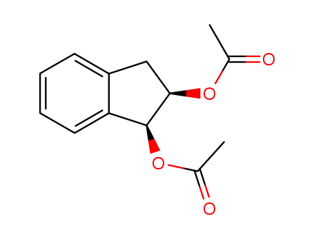 Molecular Structure of 19598-07-3 ((1R,2R)-2,3-dihydro-1H-indene-1,2-diyl diacetate)