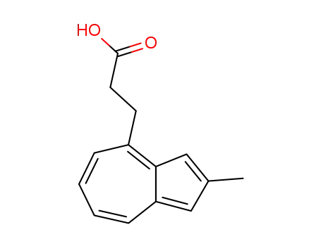 Molecular Structure of 556826-36-9 (4-Azulenepropanoic acid, 2-methyl-)
