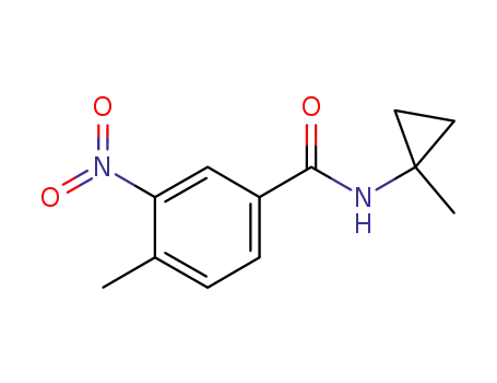 4-methyl-N-(1-methylcyclopropyl)-3-nitrobenzamide