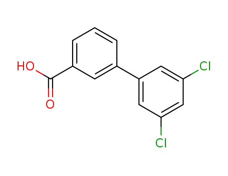 Molecular Structure of 380228-57-9 (3',5'-DICHLORO-BIPHENYL-3-CARBOXYLIC ACID)