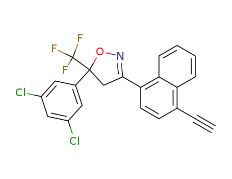 5-(3,5-dichloro-phenyl)-3-(4-ethynyl-naphthalen-1-yl)-5-trifluoromethyl-4,5-dihydro-isoxazole