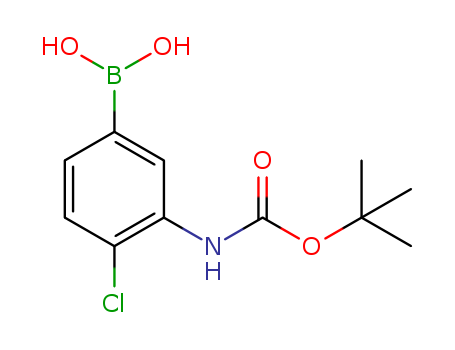 Carbamic acid,(5-borono-2-chlorophenyl)-, 1-(1,1-dimethylethyl) ester (9CI)                                                                                                                             