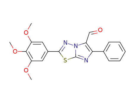 Imidazo(2,1-b)-1,3,4-thiadiazole-5-carboxaldehyde, 6-phenyl-2-(3,4,5-trimethoxyphenyl)-