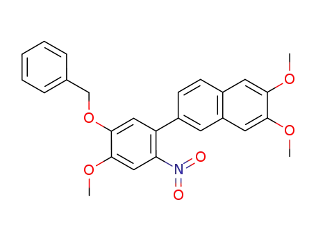 Naphthalene,
2,3-dimethoxy-6-[4-methoxy-2-nitro-5-(phenylmethoxy)phenyl]-
