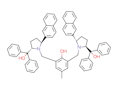 ((2S,2'S,5S,5'S)-1,1'-((2-hydroxy-5-methyl-1,3-phenylene)-bis-(methylene))-bis-(5-(naphthalen-2-yl)pyrrolidine-2,1-diyl))-bis-(diphenylmethanol)