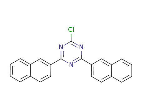 Molecular Structure of 1247124-77-1 (2-chloro-4,6-di(naphthalen-2-yl)-1,3,5-triazine)
