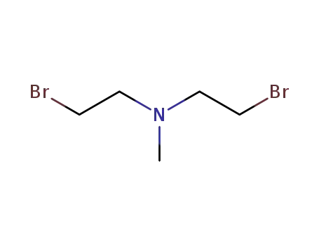 Molecular Structure of 4275-17-6 (2-bromo-N-(2-bromoethyl)-N-methylethanamine)