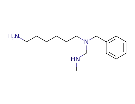 Molecular Structure of 86451-34-5 (N-(6-Aminohexyl)-N-benzyl-N'-methylmethylenediamine)