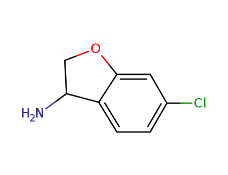 Molecular Structure of 944899-93-8 (6-Chloro-2,3-dihydro-benzofuran-3-ylamine)