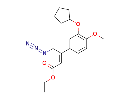 (Z)-ethyl 4-azido-3-(3-(cyclopentyloxy)-4-methoxyphenyl)but-2-enoate