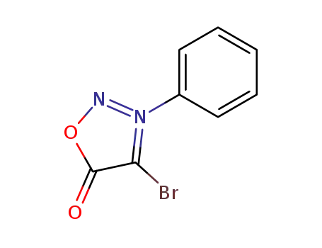 Molecular Structure of 13183-09-0 (4-bromo-3-phenyl-1,2,3-oxadiazol-3-ium-5-olate)