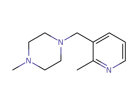 Molecular Structure of 1245648-35-4 (1-methyl-4-((2-methylpyridin-3-yl)methyl)piperazine)