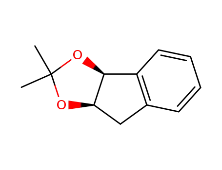 Molecular Structure of 19597-97-8 (#cis-2,2-dimethyl-3a,8-dihydro-8a<i>H</i>-indeno[1,2-<i>d</i>][1,3]dioxole)