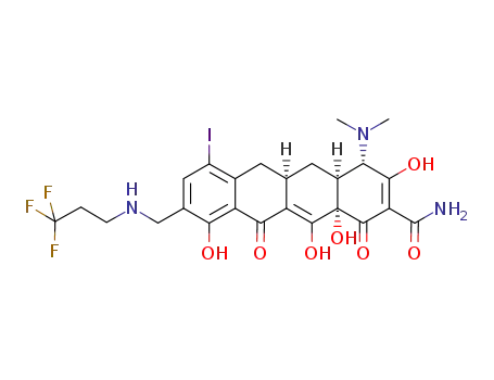 7-iodo-9-(3',3',3'-trifluoro-propylamino)-methyl-sancycline