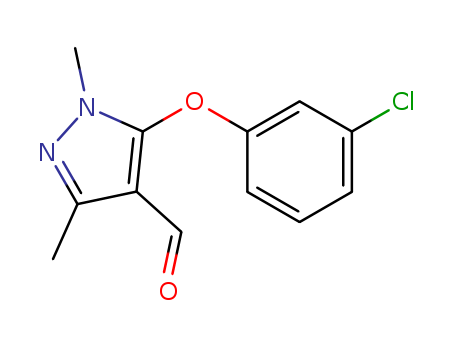 5-(3-CHLOROPHENOXY)-1,3-DIMETHYL-1H-PYRAZOLE-4-CARBALDEHYDE