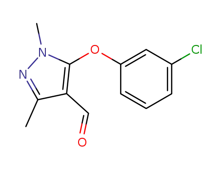 5-(3-chlorophenoxy)-1,3-dimethyl-1H-pyrazole-4-carbaldehyde