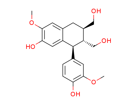 2,3-Naphthalenedimethanol,1,2,3,4-tetrahydro-7-hydroxy-1-(4-hydroxy-3-methoxyphenyl)-6-methoxy-,(1S,2R,3R)-(548-29-8)