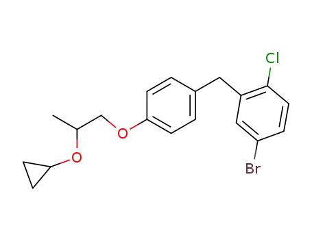 4-bromo-1-chloro-2-(4-(2-cyclopropoxypropoxy)benzyl)benzene