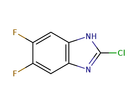 Molecular Structure of 142356-63-6 (1H-Benzimidazole,2-chloro-5,6-difluoro-(9CI))
