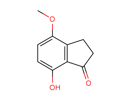 Molecular Structure of 98154-04-2 (7-HYDROXY-4-METHOXY-INDAN-1-ONE)