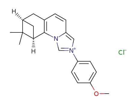 (7R,9R)-2-(4-methoxyphenyl)-8,8-dimethyl-6,7,8,9-tetrahydro-7,9-methanoimidazo[1,5-a]quinolin-2-ium chloride
