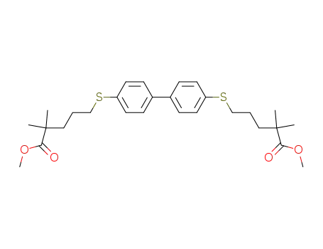 dimethyl 5,5'-[[1,1'-biphenyl]-4,4'-diylbis(thio)]bis[2,2-dimethylpentanoate]