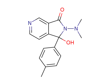 3H-Pyrrolo[3,4-c]pyridin-3-one,
2-(dimethylamino)-1,2-dihydro-1-hydroxy-1-(4-methylphenyl)-