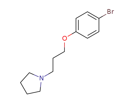 Molecular Structure of 92104-90-0 (1-(3-(4-broMophenoxy)propyl)pyrrolidine)