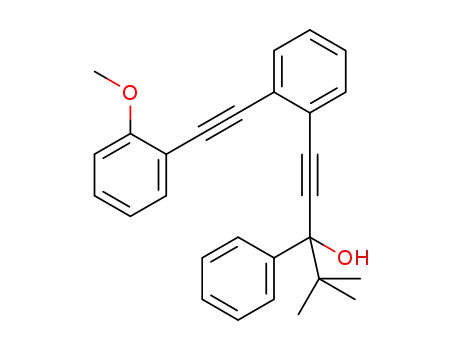 α-[[2-[(2-methoxyphenyl)ethynyl]phenyl]ethynyl]-α-(1,1-dimethylethyl)benzenemethanol
