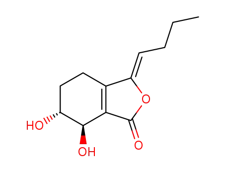 1(3H)-Isobenzofuranone,
3-butylidene-4,5,6,7-tetrahydro-6,7-dihydroxy-, (3Z,6R,7R)-