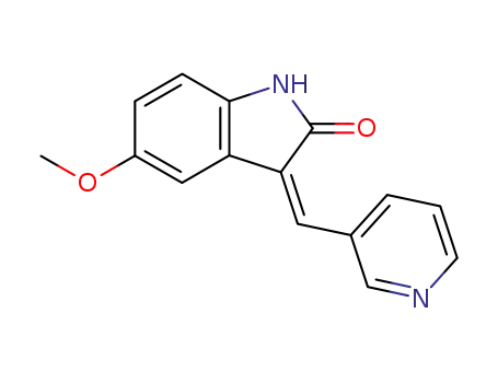 5-Methoxy-3-[1-pyridin-3-yl-meth-(Z)-ylidene]-1,3-dihydro-indol-2-one