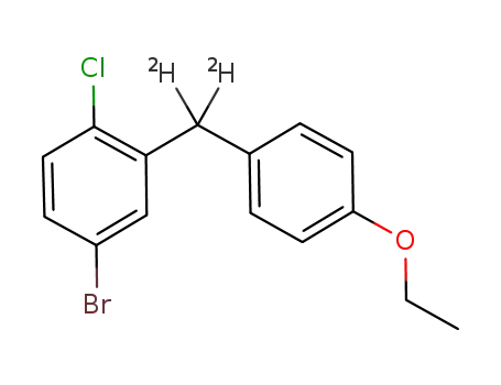 4-bromo-1-chloro-2-((4-ethoxyphenyl)methyl-d2)benzene