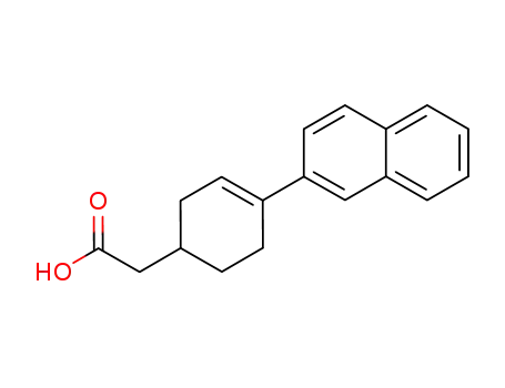 Molecular Structure of 101789-46-2 ((4-[2]naphthyl-cyclohex-3-enyl)-acetic acid)