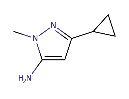 1H-Pyrazol-5-amine, 3-cyclopropyl-1-methyl-