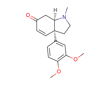 3a-(3,4-Dimethoxyphenyl)-1,2,3,3a,7,7a-hexahydro-1-methyl-6H-indol-6-one (3aR-cis)-