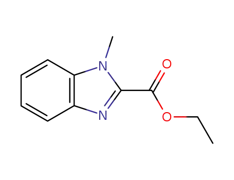 Molecular Structure of 35342-97-3 (1H-Benzimidazole-2-carboxylic acid, 1-methyl-, ethyl ester)