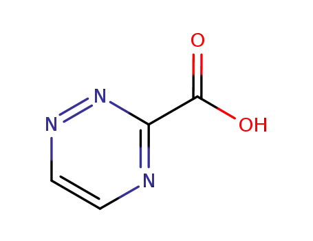 Molecular Structure of 6498-04-0 (1,2,4-Triazine-3-carboxylic acid)
