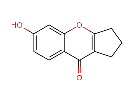 Molecular Structure of 79420-48-7 (7-hydroxy-1,2,3,4-tetrahydrocyclopenta(b)benzopyran-4-one)