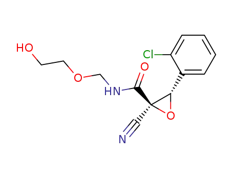 (2R,3S)-3-(2-Chloro-phenyl)-2-cyano-oxirane-2-carboxylic acid (2-hydroxy-ethoxymethyl)-amide
