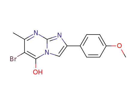 6-bromo-2-(4-methoxyphenyl)-7-methyl-imidazo[1,2-a]pyrimidin-5-ol