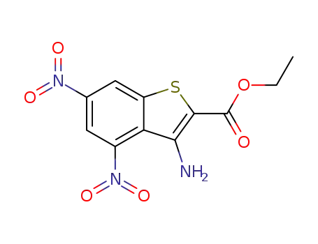 Benzo[b]thiophene-2-carboxylic acid, 3-amino-4,6-dinitro-, ethyl ester