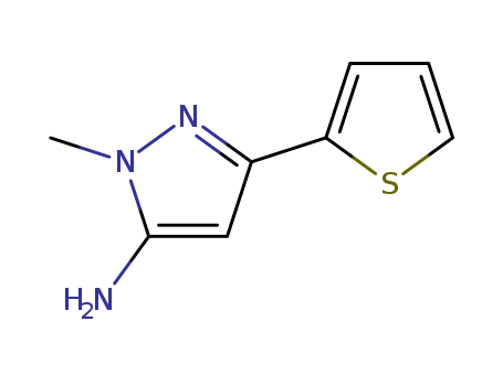 1H-Pyrazol-5-amine,1-methyl-3-(2-thienyl)-
