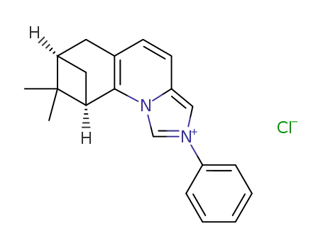 (7R,9R)-8,8-dimethyl-2-phenyl-6,7,8,9-tetrahydro-7,9-methanoimidazo[1,5-a]quinolin-2-ium chloride